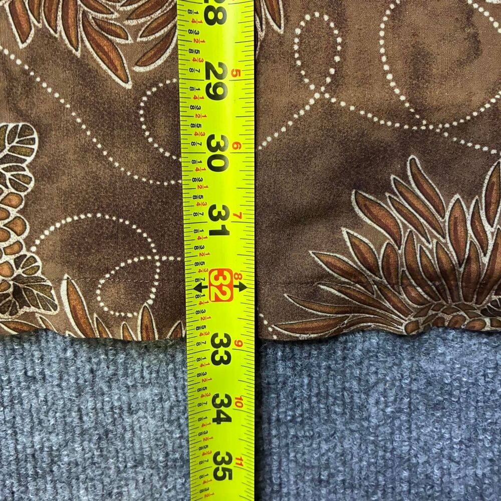 Tommy Bahama Dragon Floral Hawaiian Shirt Mens XL Brown Short Sleeve Rayon Blend - Picture 6 of 8